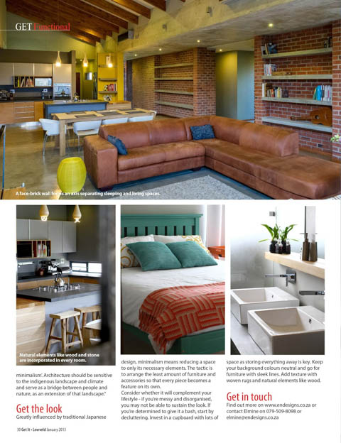 ENDesigns - Lowveld Get It Magazine January 2013